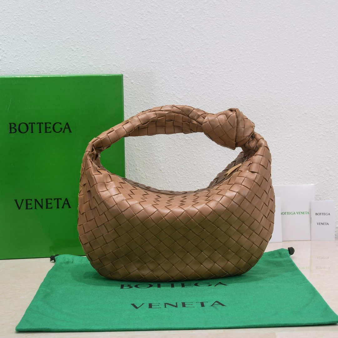 BV 690225 Teen Jodie intrecciato leather shoulder bag Brown