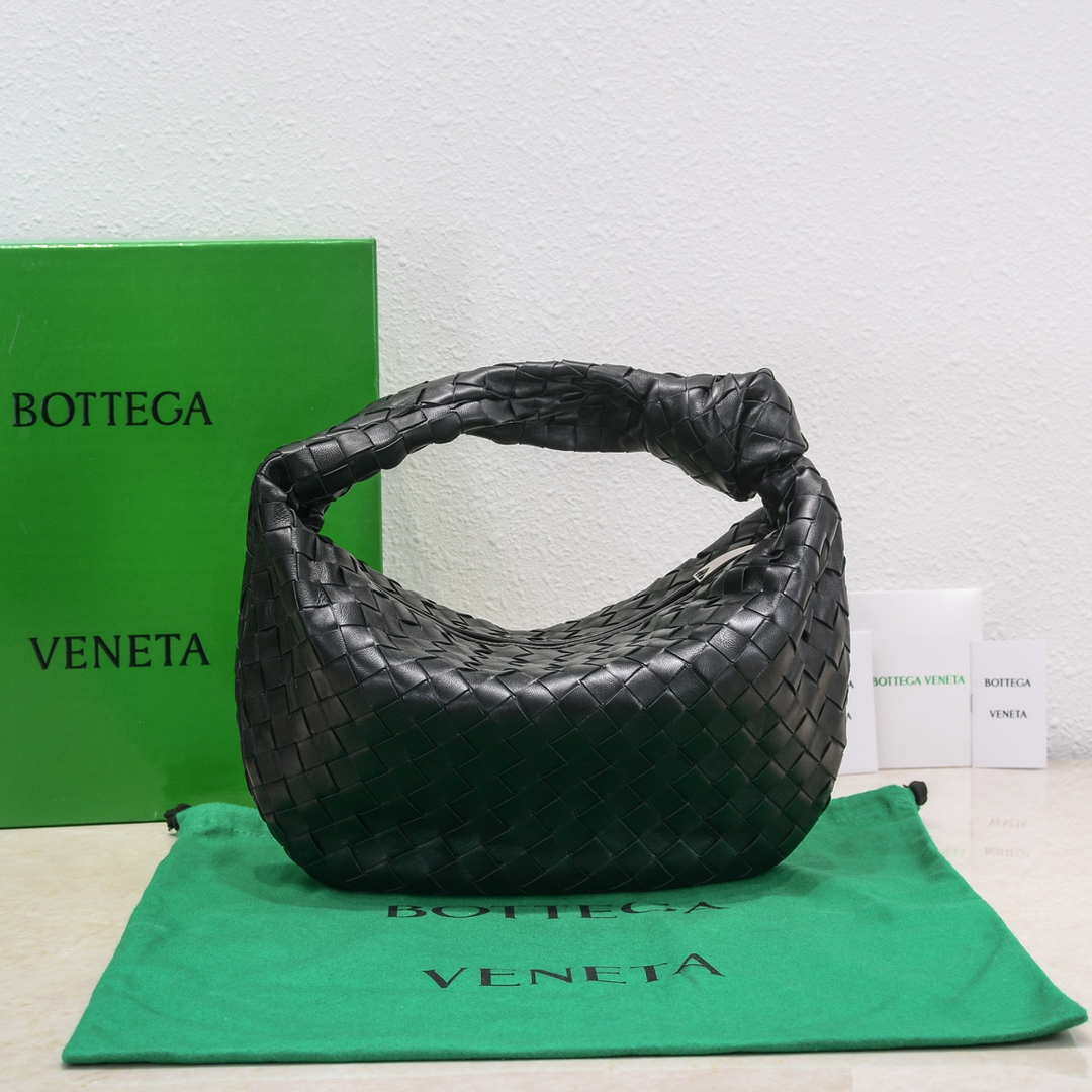 BV 690225 Teen Jodie intrecciato leather shoulder bag Black