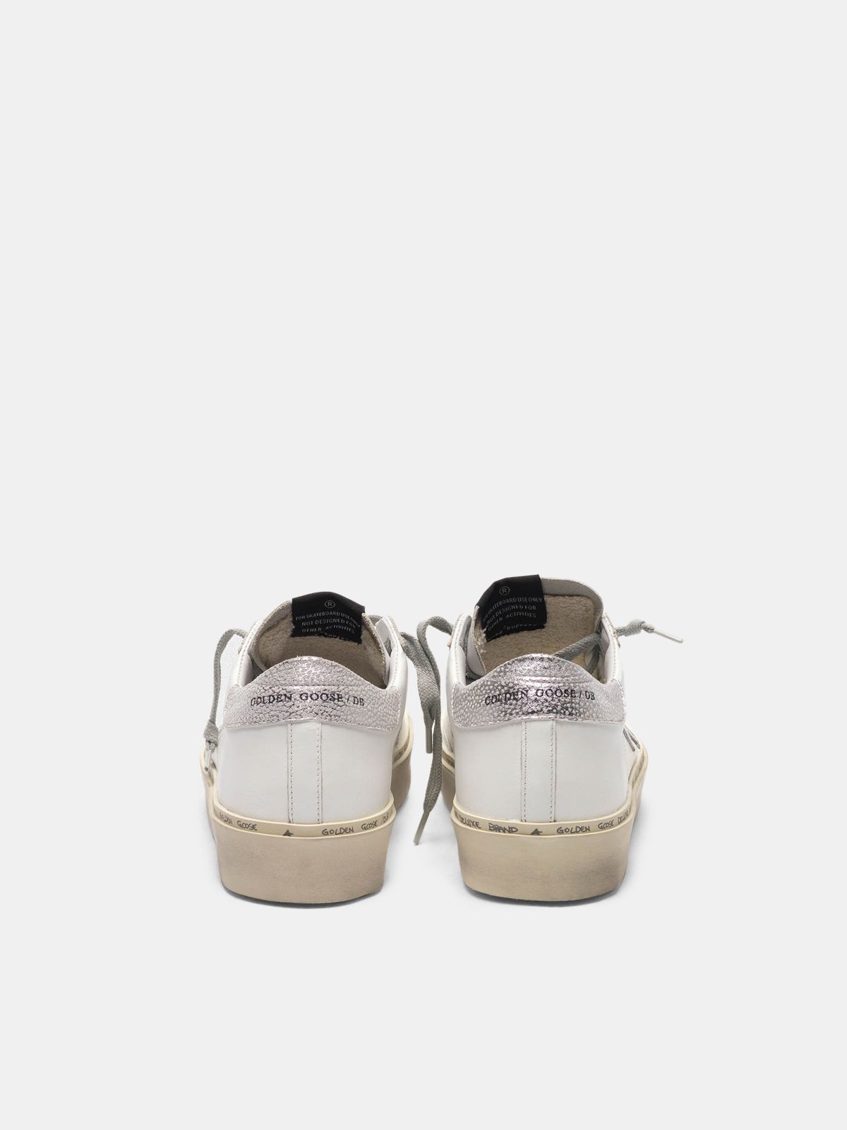 Hi Star sneakers with star and heel tab in metallic silver